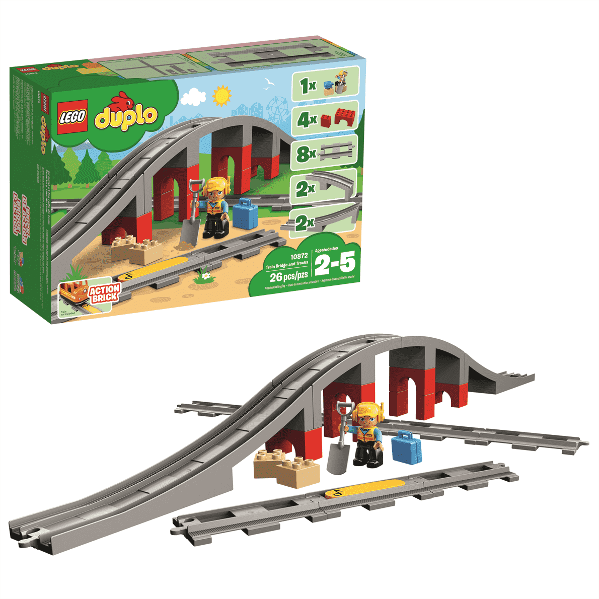 Duplo battery top train set
