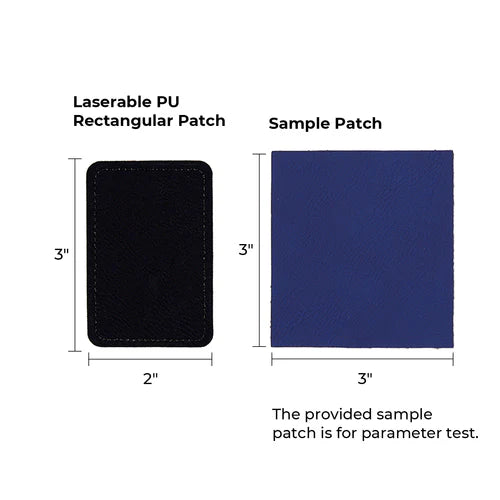 Laserable PU Rectangular Patch