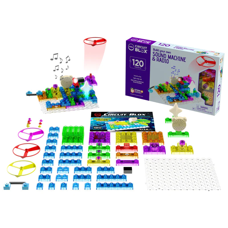 Circuit Blox™ BYO Sound Machine & Radio - 120 Project Student Set