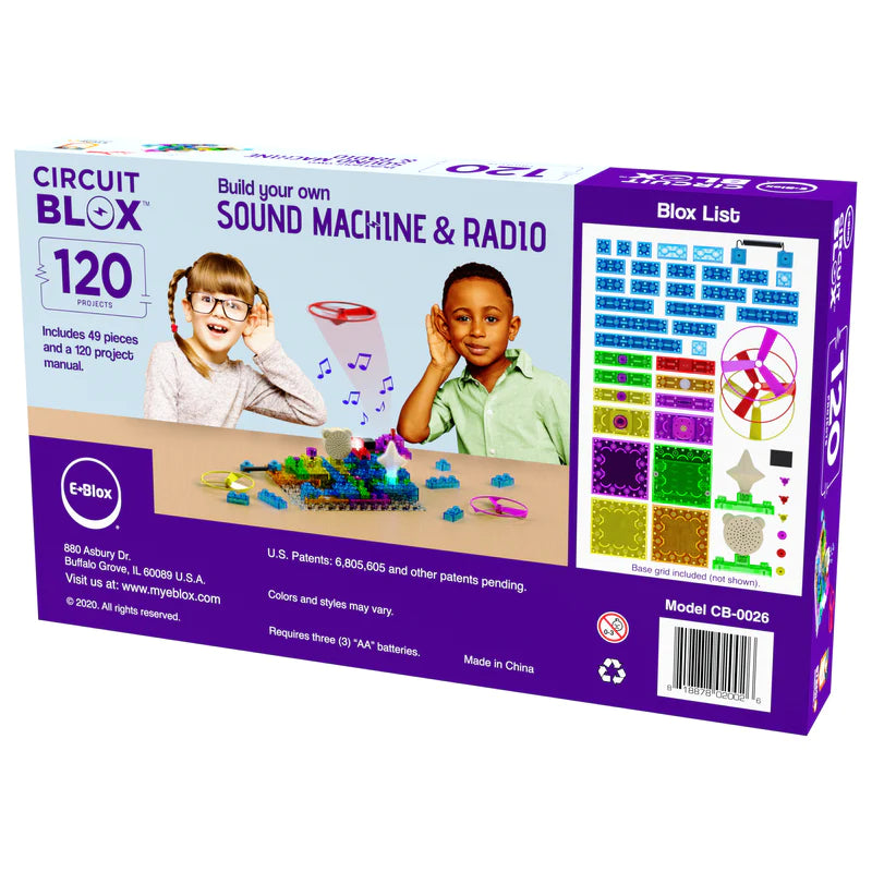 Circuit Blox™ BYO Sound Machine & Radio - 120 Project Student Set
