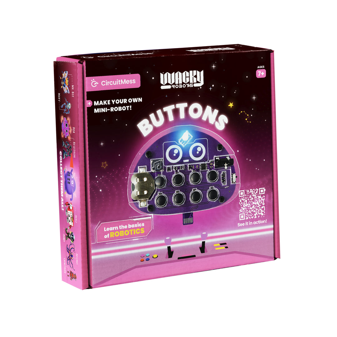 CircuitMess Wacky Robots - DIY Mini Robots: Buttons - CLOSEOUT