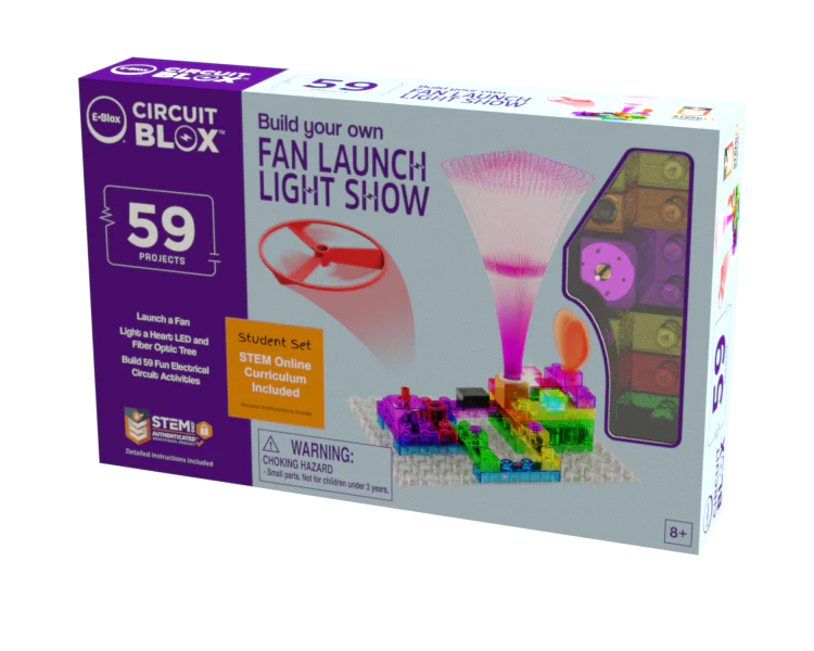 Circuit Blox™ BYO Fan launch Light Show - 59 Project Student Set