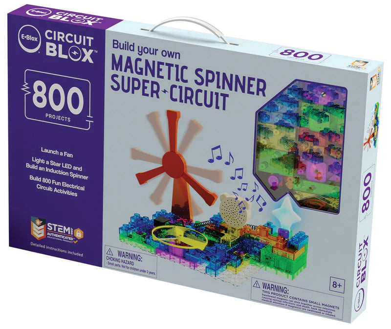 Circuit Blox™ BYO Induction Spinner Super Circuit - 800 Project Student Set