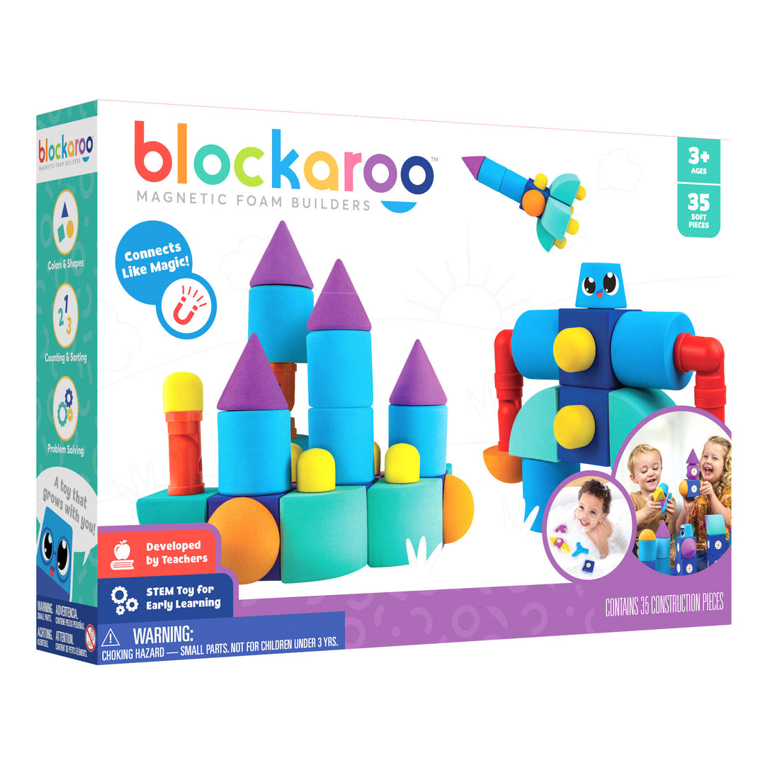 Blockaroo: Magnetic Foam Blocks - Castle (35pcs)