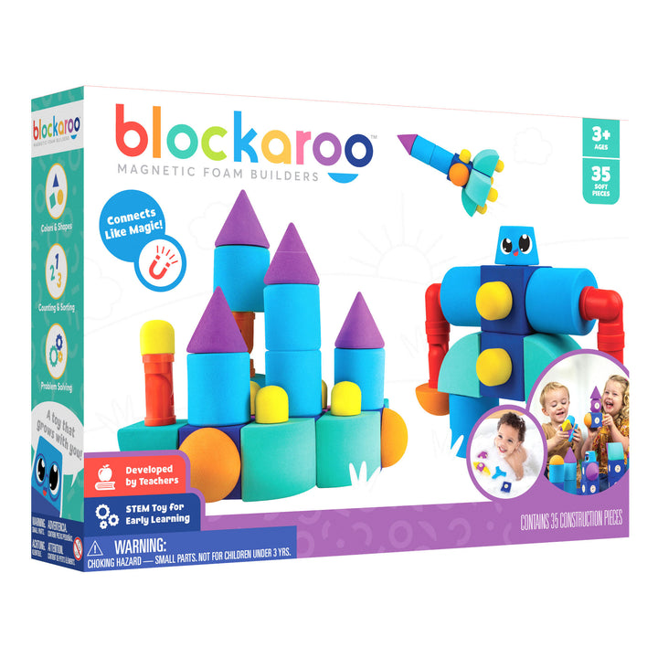 Blockaroo: Magnetic Foam Blocks - Castle (35pcs)