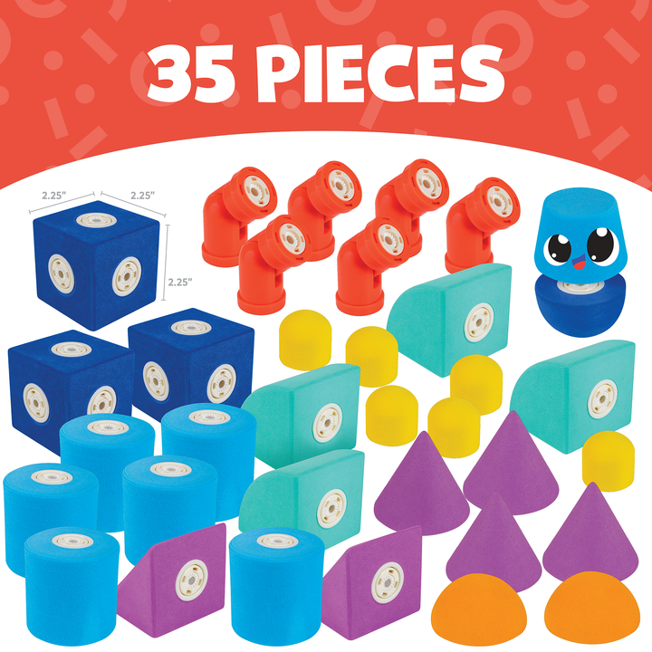 Blockaroo: Magnetic Foam Blocks - Castle (35pcs)