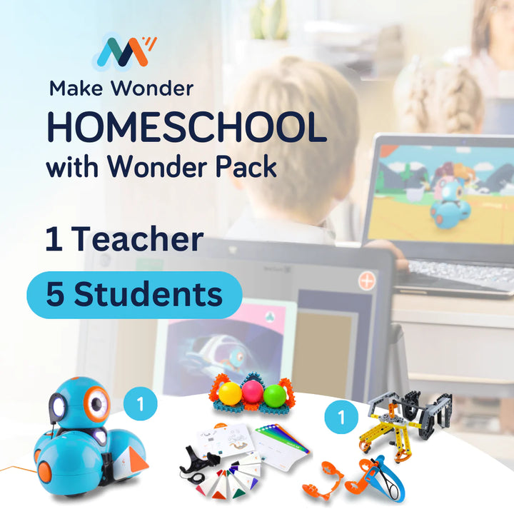Wonder Workshop Make Wonder Homeschool with Wonder Pack - 12 Months