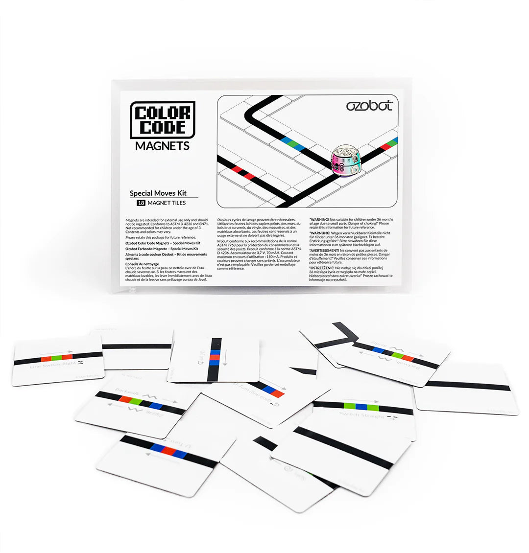 Ozobot Color Code Magnets: Special Moves Kit