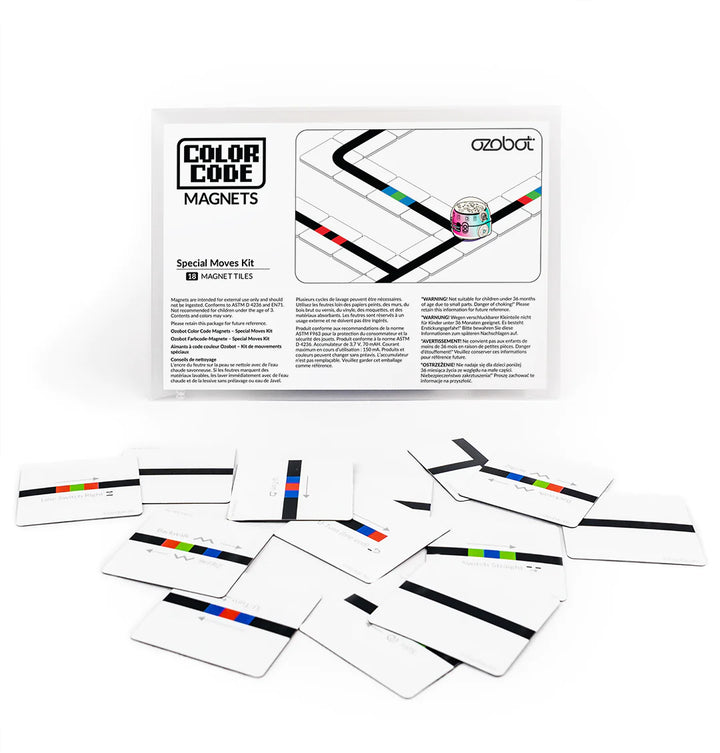 Ozobot Color Code Magnets: Special Moves Kit