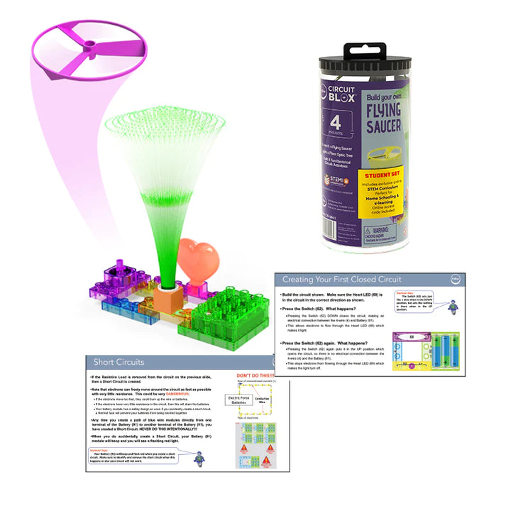Circuit Blox™ BYO Flying Saucer 4 Project Student Set