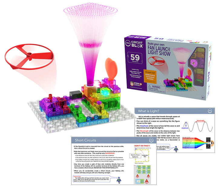 Circuit Blox™ BYO Fan launch Light Show - 59 Project Student Set
