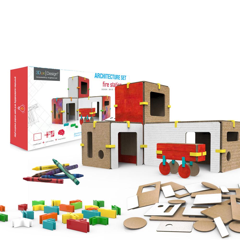 3Dux Design The Fire Station Architecture Kit – STEMfinity