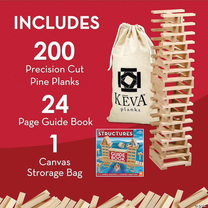 KEVA: Structures 200 Plank Set