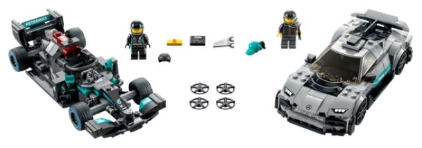 LEGO® Speed Champions: Mercedes AMG F1 W12 E Performance & Mercedes AMG Project One