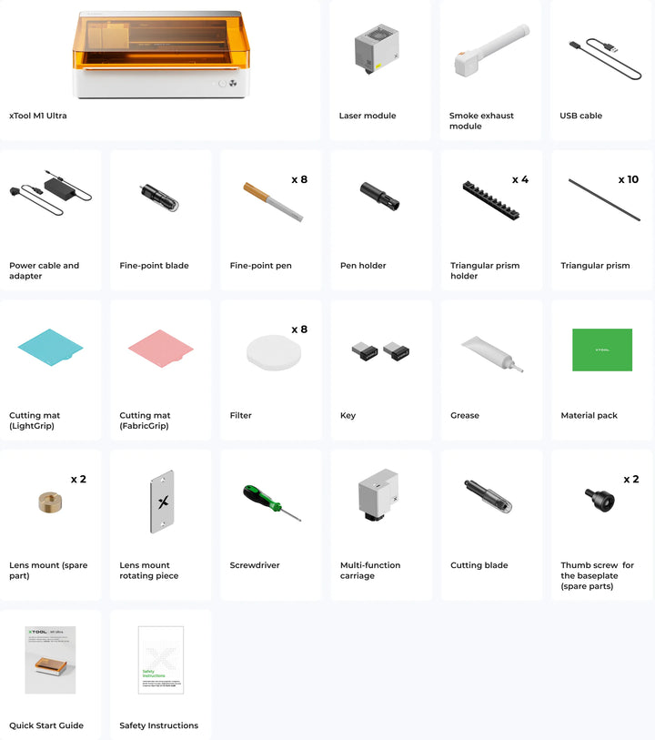 xTool M1 Ultra 20W 4-in-1 Craft Machine