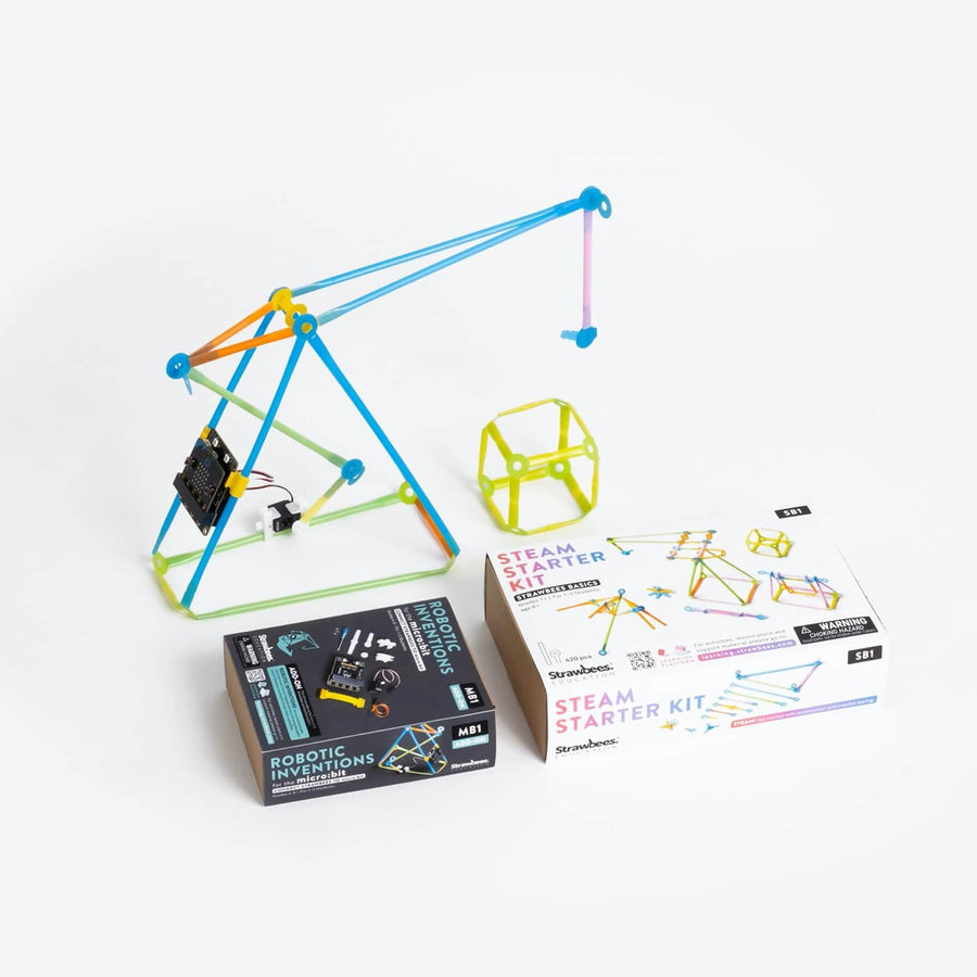 Strawbees STEAM Starter Robotics (NO micro:bit) - Strawbees - STEMfinity