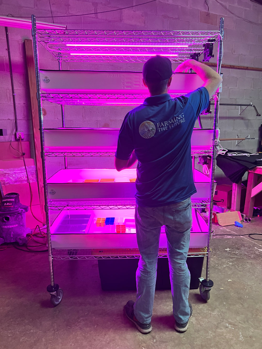 School Hydroponics Grow Rack - Full Rack