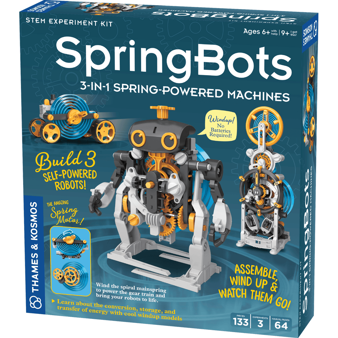 SpringBots: 3-in-1 Spring-Powered Machines - Thames & Kosmos - STEMfinity