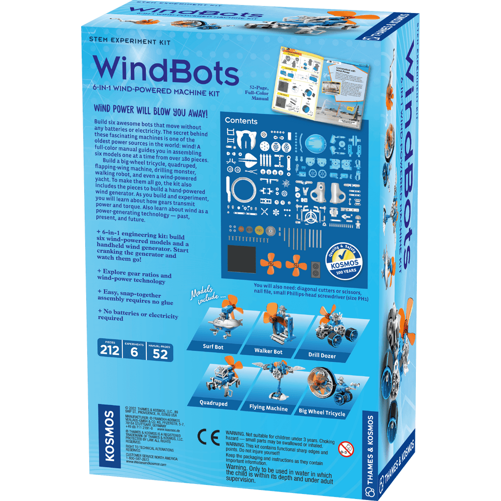 WindBots: 6-in-1 Wind-Powered Machine Kit - Thames & Kosmos - STEMfinity