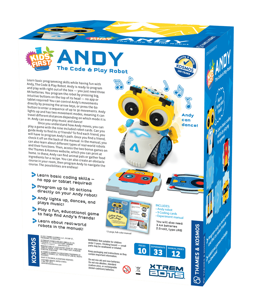 Andy: The Code & Play Robot - Thames & Kosmos - STEMfinity