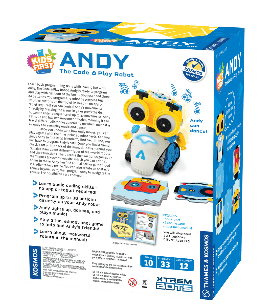 Andy: The Code & Play Robot - Thames & Kosmos - STEMfinity