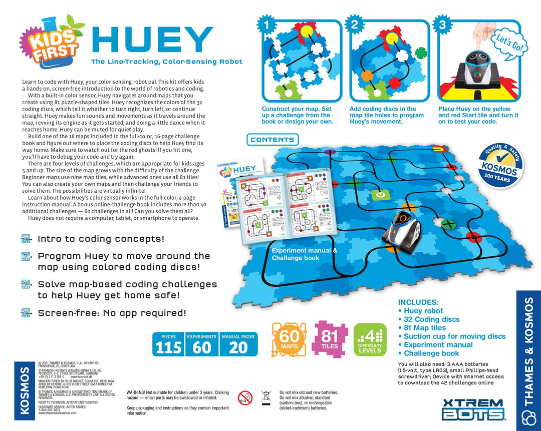 Huey: The Line-Tracking, Color-Sensing Robot - Thames & Kosmos - STEMfinity
