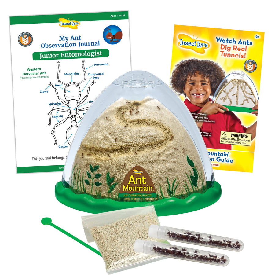 Insect Lore Ant Mountain Kit with TWO Tubes of LIVE Ants and Activity Journal - Insect Lore - STEMfinity