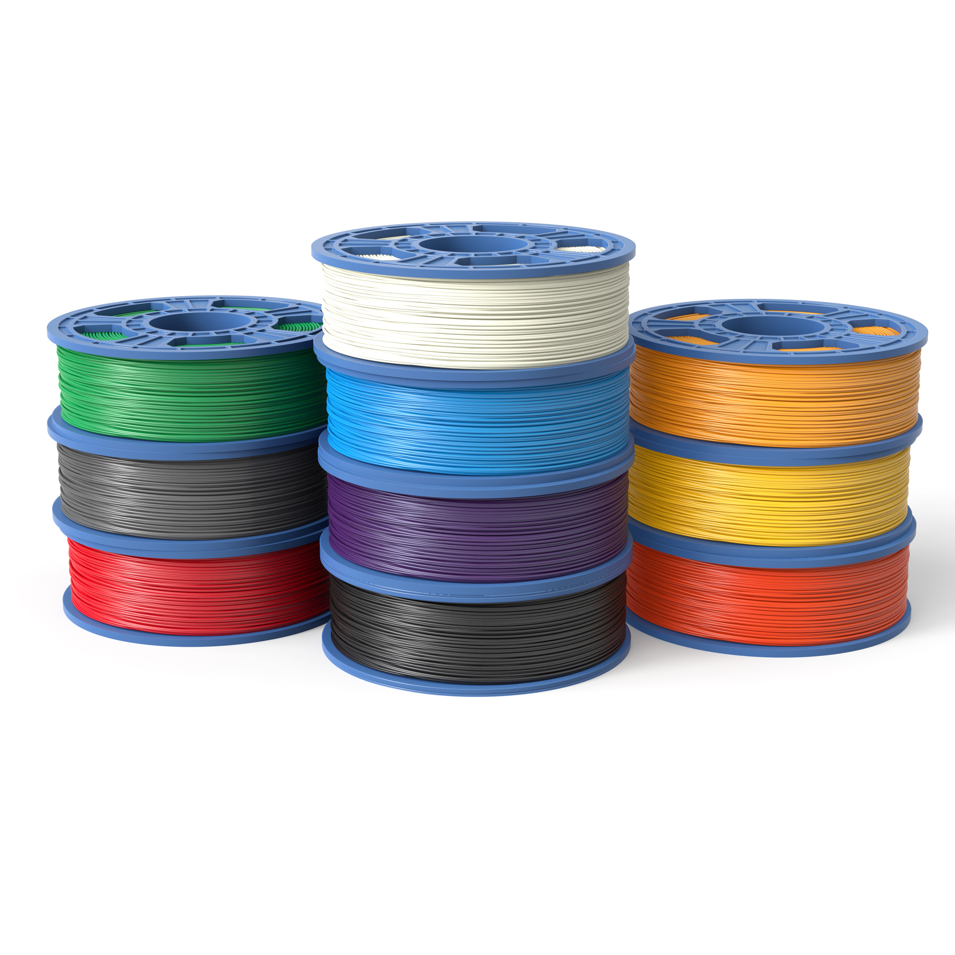 10 Pack Small PLA True Colors 1.75mm Filament