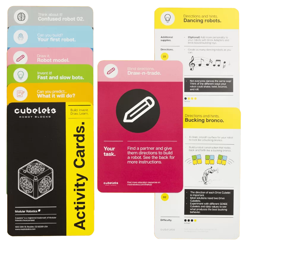 Cubelets Activity Cards