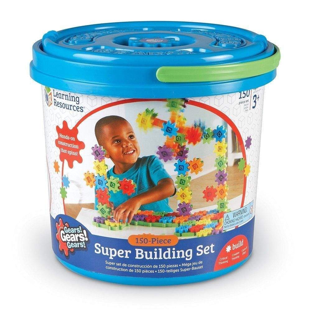 Gears! Gears! Gears!® Super Building Set, Set of 150 - STEMfinity