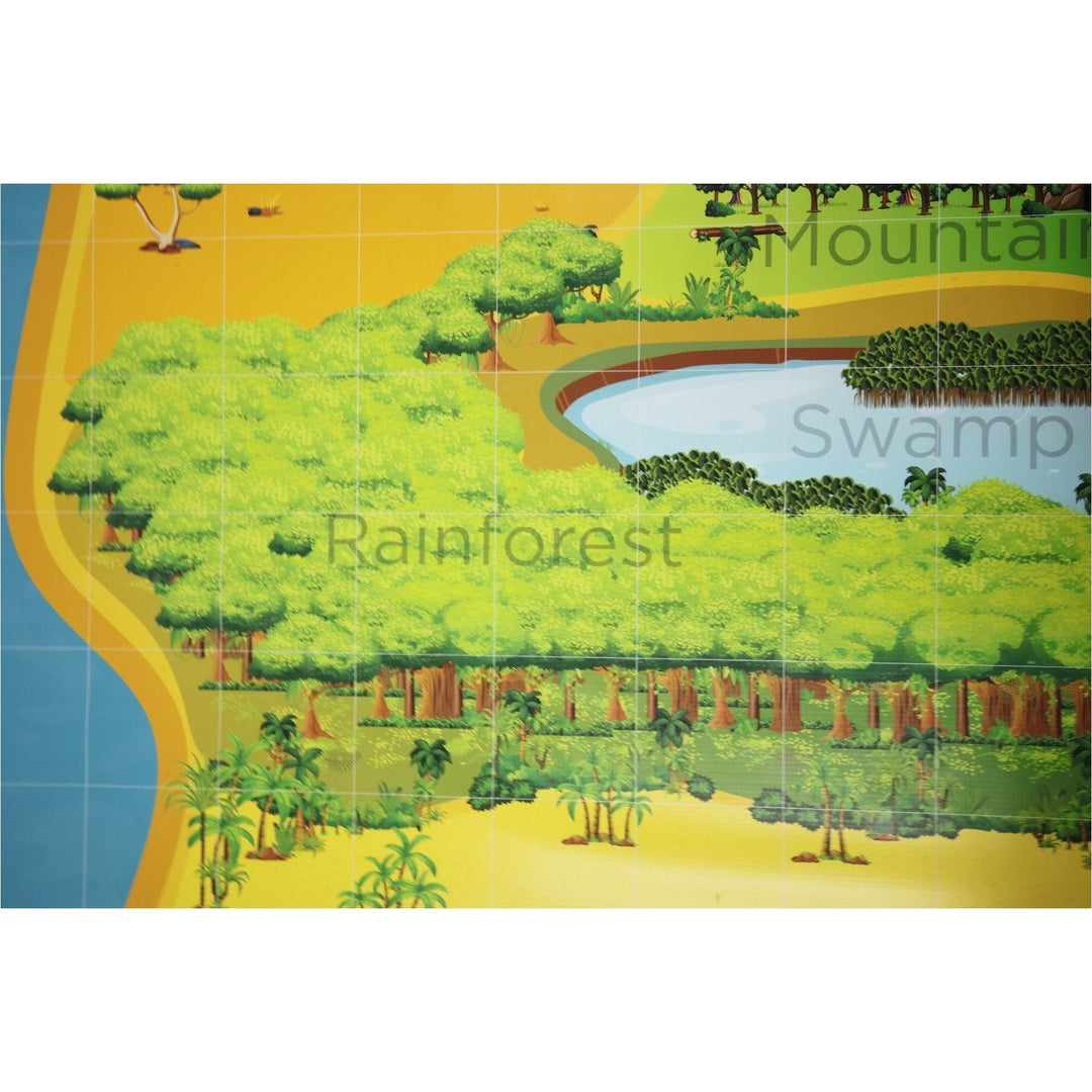 Geyer BrainStorm STEM Education Robotics Activity Mat: Habitat Helpers, 80" x 44.75" - STEMfinity