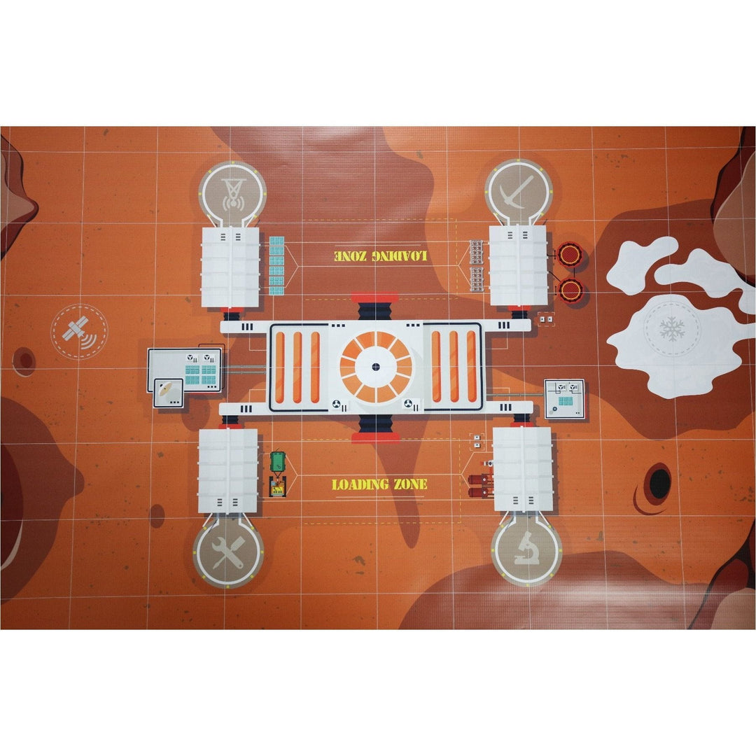 Geyer BrainStorm STEM Education Robotics Activity Mat: Mission to Mars, 80" x 44.75" - STEMfinity