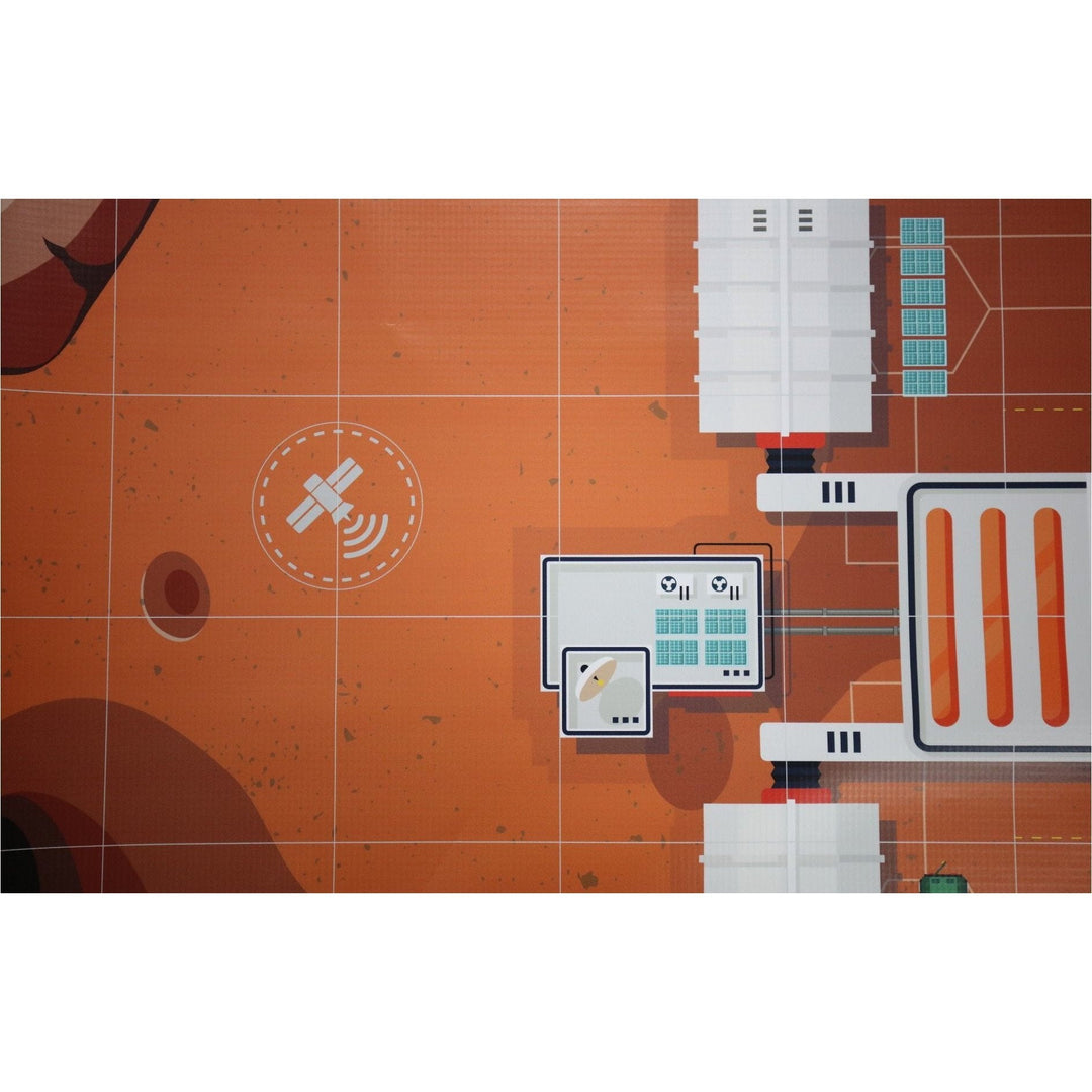 Geyer BrainStorm STEM Education Robotics Activity Mat: Mission to Mars, 80" x 44.75" - STEMfinity