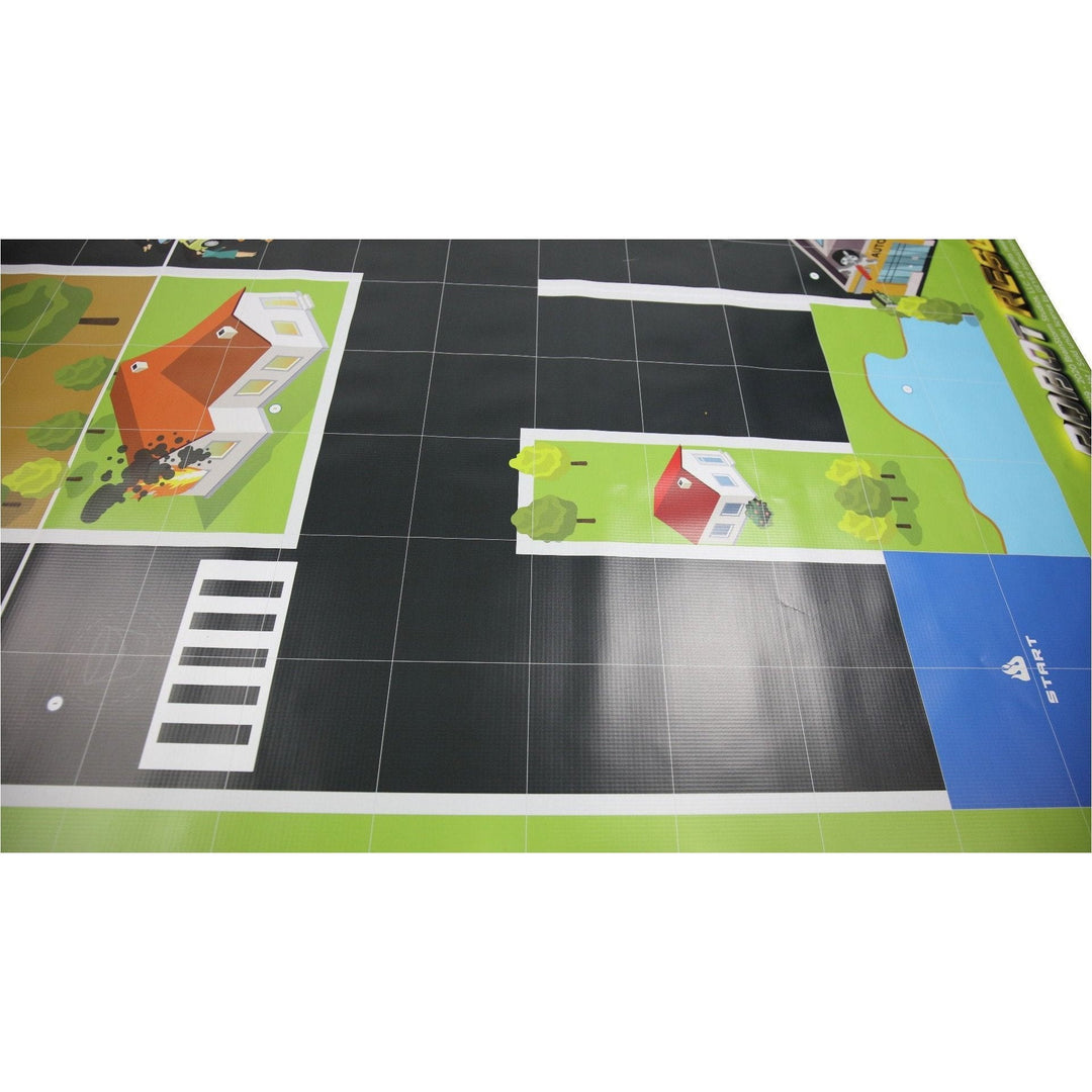 Geyer BrainStorm STEM Education Robotics Activity Mat: Robot Rescue, 80" x 44.75" - STEMfinity