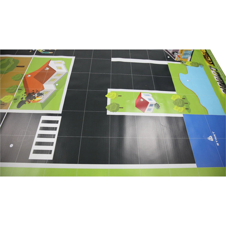 Geyer BrainStorm STEM Education Robotics Activity Mat: Robot Rescue, 80" x 44.75" - STEMfinity