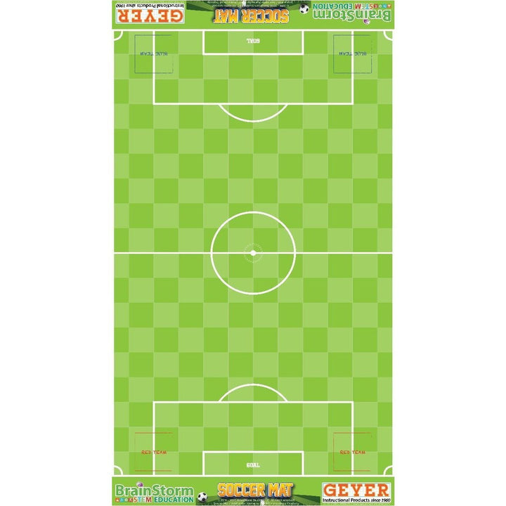 Geyer BrainStorm STEM Education Robotics Activity Mat: Soccer, 80" x 44.75" - STEMfinity