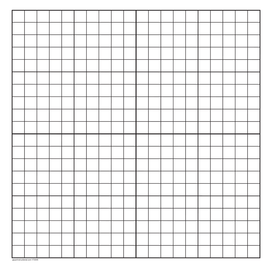 Geyer Dry Erase Magnet, 1" Square, XY Axis - STEMfinity
