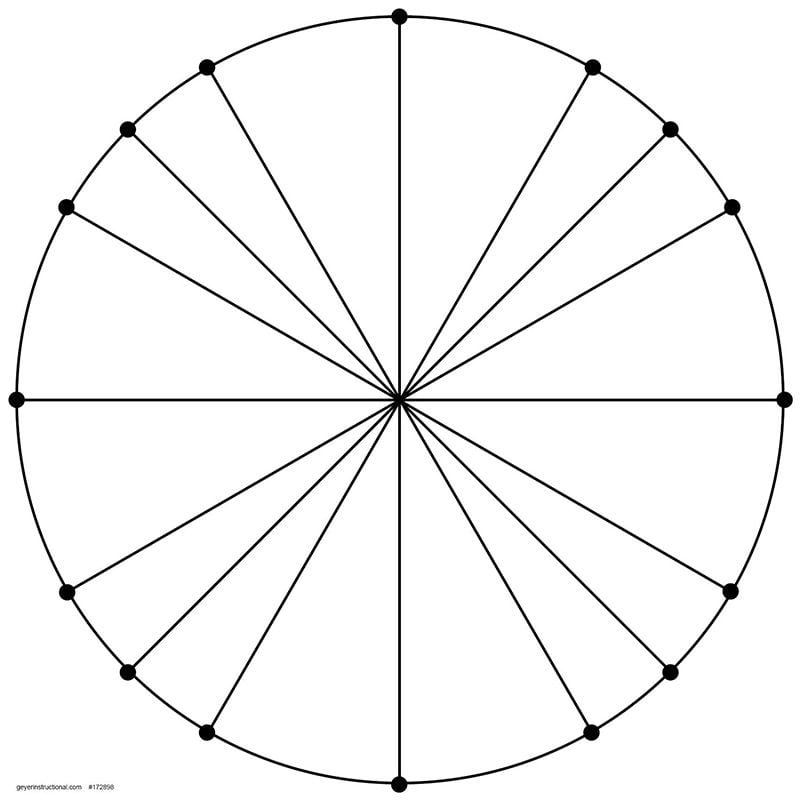 Geyer Large Dry Erase Magnet, Unit Circle - STEMfinity
