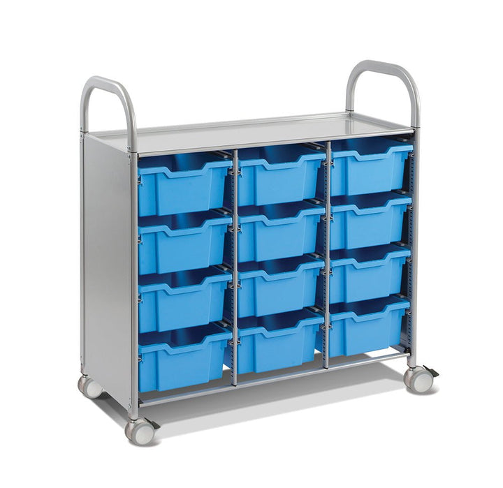 Gratnells Callero Plus Treble Cart - 12 Deep Trays - Gratnells - STEMfinity