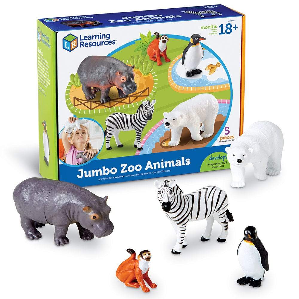 Jumbo Zoo Animals - STEMfinity