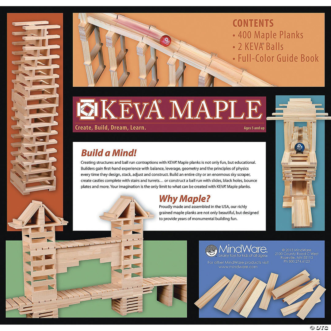 KEVA Maple: 400 Plank Set - STEMfinity