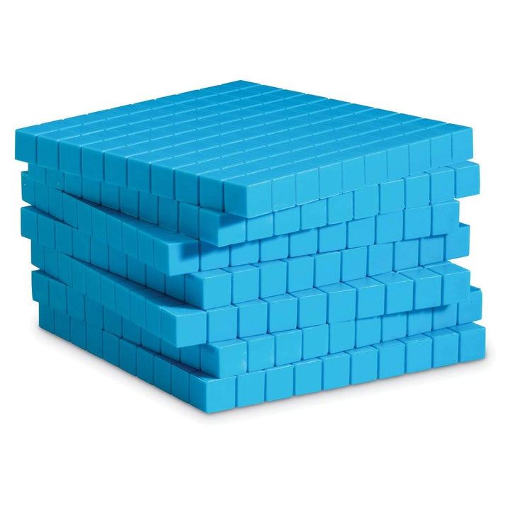 Plastic Base Ten Flats, Set of 10 - STEMfinity