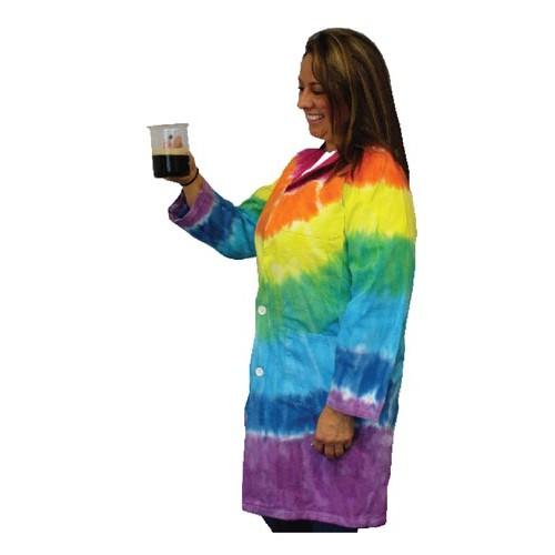Rainbow TieDye Lab Coat, Large American Scientific STEMfinity