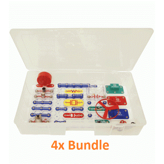 Snap Circuits Jr. Educational 100 Experiments - Pack of 4 - STEMfinity