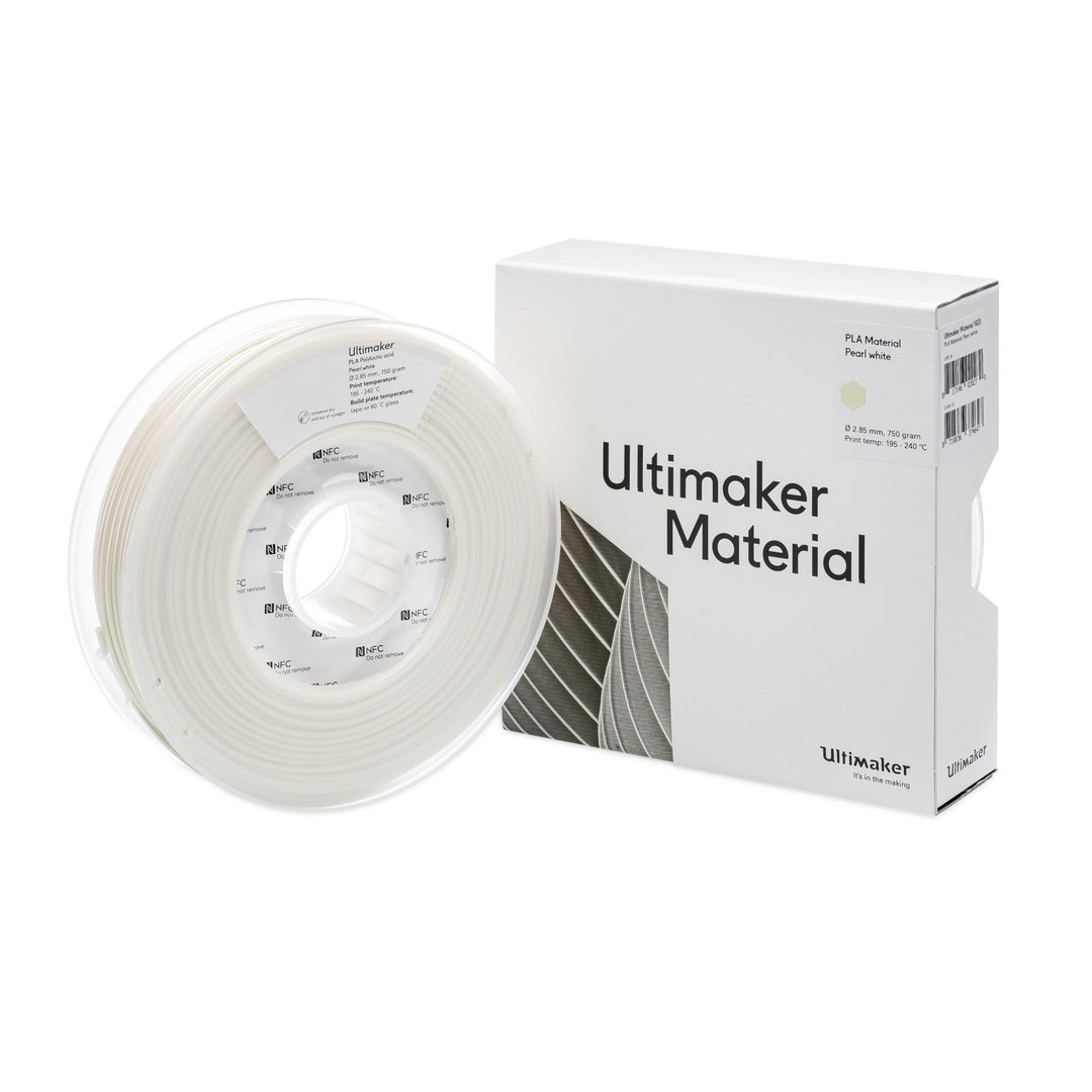 Ultimaker Filament - PLA Pearl White, 750g - STEMfinity