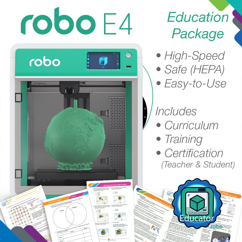 Robo E4 and MyStemKits Teacher Plan Bundle with Material