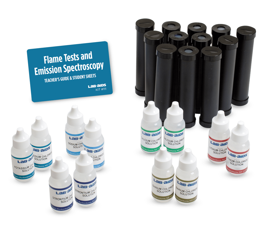 Lab-Aids: Flame Tests and Emission Spectroscopy Experiment Refresh-A-Kit