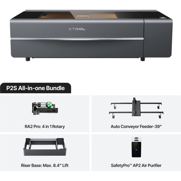 xTool P2S 55W Desktop CO2 Laser Cutter