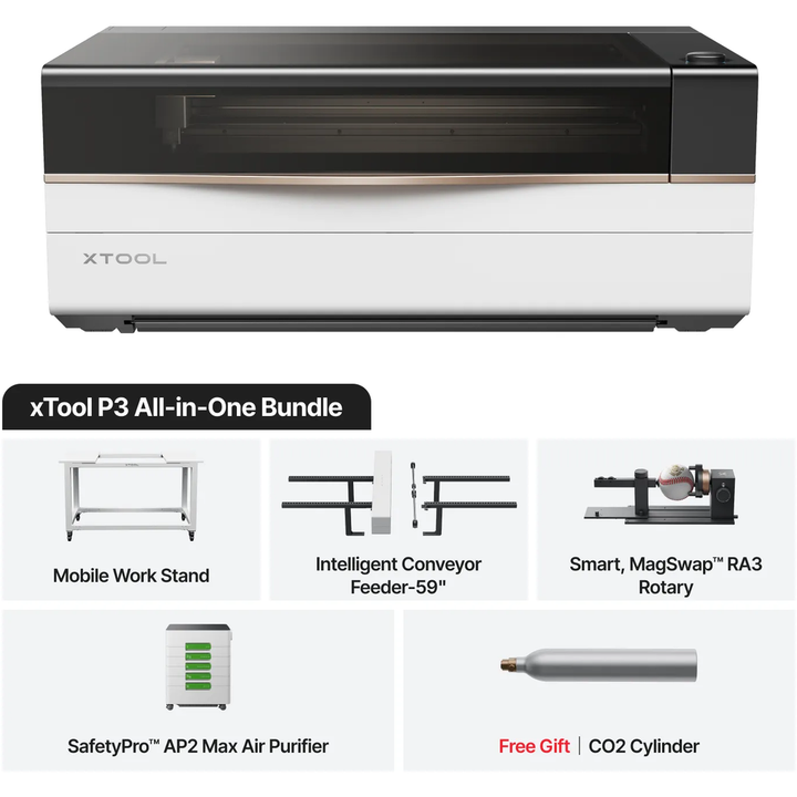 xTool P3 80W Flagship CO2 Laser Cutter with Intelligent Automation