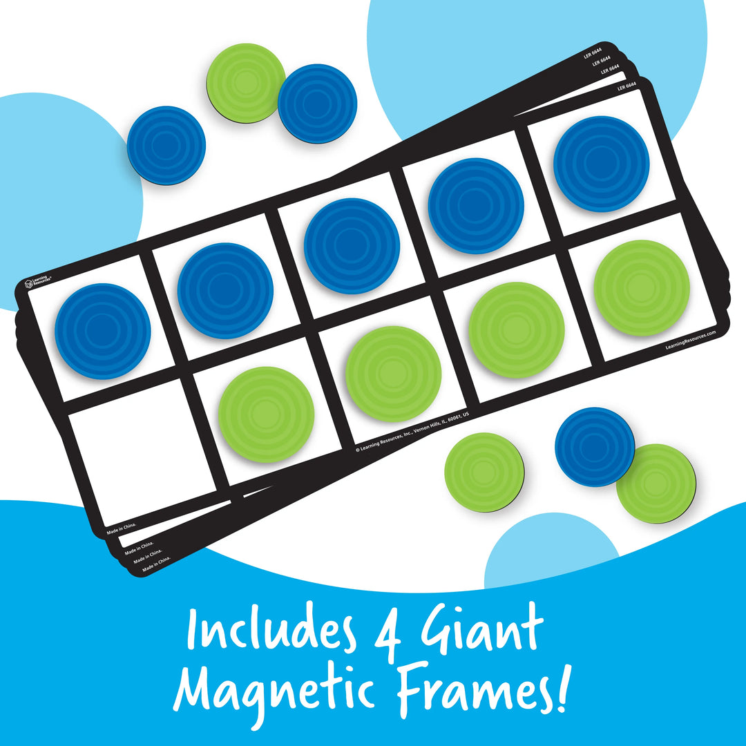 Giant Magnetic Ten-Frame Set